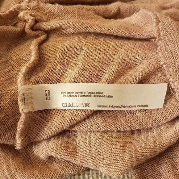 Free People Intimately Pink knit turtleneck sz XS - Picture 6 of 8